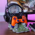 Portal Aventurero Personalizado Soporte LED Ajustable para Auriculares y Mando con Nombre Accesorio de Escritorio Regalo de Cumpleaños para Amantes de los Juegos