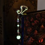 Personalized Luminous Staff Beads Bookmark with Name Birthday Fantasy Gift for Book Lovers