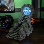 Portal Aventurero Personalizado Soporte LED Ajustable para Auriculares y Mando con Nombre Accesorio de Escritorio Regalo de Cumpleaños para Amantes de los Juegos