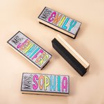 Personalized Dalmatian Spots Colourful Doodle Letter Whiteboard Chalkboard Rubber with Title and Name Back to School Thank You Gift for Teacher