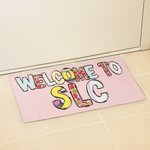 Personalized Cute Apple Pencil Doodle Letters Non-Slip Doormat with Title and Name Teacher Appreciation Back To School Gift for Teacher