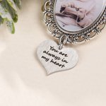 Personalisierte Kardinal Vogel Biene Engel Flügel Pin Brosche Hochzeit Blumenstrauß Foto Charm mit Herz oder Glocke Anhänger Memorial Geschenk für Bra