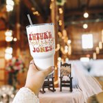 Personalizzato In My Engaged Era Future Mrs 30oz nome Tumbler con cannuccia e spazzola Engagement Bridal Shower Bachelorette Party Gift per le donne