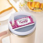 Personalized Glitter Marbled Composition Book Design Acrylic Name Tag Lid Topper Accessories for Stanley Back to School Appreciation Gift for Teacher