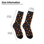 Personalized Pumpkin Ghost Spider Halloween Theme Soft Kid Crew Socks with Names Funny Halloween Party Gift for Children