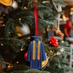 Personalized Graduation Gown Shape Ribbon Acrylic Ornament with Name and Text Christmas Tree Decor Class Of 2025 Graduation Gift for Graduates