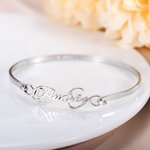 Personalizada Minimalista Nombre Pulsera Elegante Joyería Cumpleaños Aniversario Boda Regalo para Mujeres