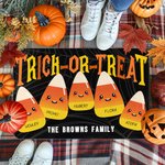 Personalized Sweets Corn Non-slip Welcome Door Mat with Name Fun Holiday Home Decoration Halloween Gift for Family