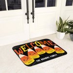Personalized Sweets Corn Non-slip Welcome Door Mat with Name Fun Holiday Home Decoration Halloween Gift for Family