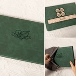 Personalized Folding Magnetic Knitted Chart Holder with 4 Circular Magnets and Magnetic Ruler Birthday Mother's Day Gift for Knitting Lovers