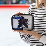 Personalized Hockey Athlete Character Clear Snack Bag with Name and Number Birthday Sport Accessories Gift for Hockey Lover