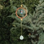 Personalized Moon and Sun Crystal Suncatcher with Photo and Text for Window Hanging Home Decor Birthday Housewarming Memorial Gift for Family Friend