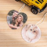 Personalized Car Air Freshener Ornament Photo Fragrance Car Interior Decor Valentine's Day Memorial Gift for Couple Friend