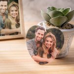 Personalized Car Air Freshener Ornament Photo Fragrance Car Interior Decor Valentine's Day Memorial Gift for Couple Friend