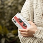 Personalized Retro Nostalgic Mixtape Phone Case for iPhone with Name Birthday Gift for Girlfriend Boyfriend