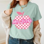 Chemise personnalisée à carreaux Apple Style Poupée Inspirational Teacher Shirt Life Teacher Sweatshirt Teacher Appreciation Gift