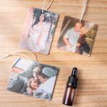 Personalized Car Air Freshener Ornament Photo Fragrance Car Interior Decor Valentine's Day Memorial Gift for Couple Friend