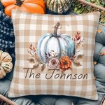 Personalisierte Kürbis werfen Kissenbezug mit Namen Geburtstag Home Decor Geschenk für Familie