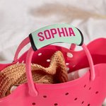 Personalised Multicolor Shadow Monogram Set of 2 Luggage Handle Wrap Identifier with Contact Card Travel Accessories Birthday Gift for Travel Lovers