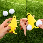 Personalized 3D Printed Funny Golf Ball Holder and Tee Holder with Clip and Text Golf Accessory Sports Gift for Golf Lover Men