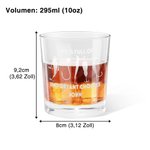Personalisiertes Whisky Glas mit Namen und Zitat „LIFE IS FULL OF IMPORTANT CHOICES“ 295ml Geburtstag Vatertag Whiskey Geschenk für Angeln-Liebhaber