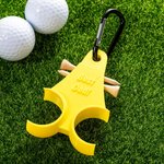 Personalized 3D Printed Funny Golf Ball Holder and Tee Holder with Clip and Text Golf Accessory Sports Gift for Golf Lover Men