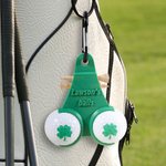 Personalized 3D Printed Funny Golf Ball Holder and Tee Holder with Clip and Text Golf Accessory Sports Gift for Golf Lover Men