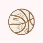 Plaque de Basketball Football Volley-ball Personnalisé avec Noms Message et Année Gravés Décor Mural en Bois 3D Cadeau pour Entraîneur