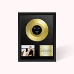 Personalisierte Vinyl Schallplatte Haus Dekoration Erinnerung Geschenk zur Hochzeit Jahrestag Einweihung