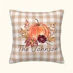 Personalisierte Kürbis werfen Kissenbezug mit Namen Geburtstag Home Decor Geschenk für Familie