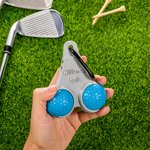 Personalized 3D Printed Funny Golf Ball Holder and Tee Holder with Clip and Text Golf Accessory Sports Gift for Golf Lover Men