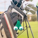 Personalized 3D Printed Funny Golf Ball Holder and Tee Holder with Clip and Text Golf Accessory Sports Gift for Golf Lover Men