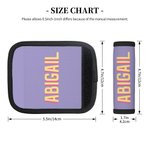 Personalised Multicolor Shadow Monogram Set of 2 Luggage Handle Wrap Identifier with Contact Card Travel Accessories Birthday Gift for Travel Lovers