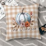 Personalisierte Kürbis werfen Kissenbezug mit Namen Geburtstag Home Decor Geschenk für Familie