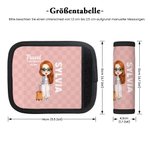 Personalisierte Cartoon-Figur Koffergriff-Hülle mit Namen und Kontaktkarte „Travel IS MY THERAPY“  Reisezubehör Geschenk für Urlaubliebhaber