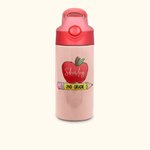Personalisierte niedlichen Apfel Bleistift Wasserflasche mit Namen und Grad Geburtstag zurück zu Schule Geschenk für Jungen Mädchen