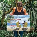 Gepersonaliseerd paar Seaside I Love You Forever and Always Poster Frameless Schilderij Verjaardag Home Decoratie
