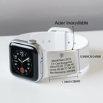Étiquette d'Alerte Médicale Personnalisée avec Texte Accessoire pour Bracelet de Montre Smartwatch Cadeau de Sport pour Coureur Athlétique Grimpeur