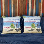 Personifierad Love You Par Beach Holiday Island Scenery Throw Pillow Cover Alla hjärtans dag Present Soffa Dekor