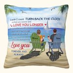 Personifierad Love You Par Beach Holiday Island Scenery Throw Pillow Cover Alla hjärtans dag Present Soffa Dekor