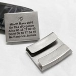 Étiquette d'Alerte Médicale Personnalisée avec Texte Accessoire pour Bracelet de Montre Smartwatch Cadeau de Sport pour Coureur Athlétique Grimpeur