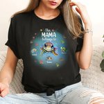 Personalized This Grandma Mom Belongs To 1-7 Cute Turtles 100% Cotton T-shirt Birthday Family Gift for Kid Mom