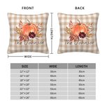 Personalisierte Kürbis werfen Kissenbezug mit Namen Geburtstag Home Decor Geschenk für Familie