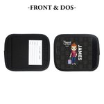 Manchon pour Poignée Personnalisé avec Dessin Personnage et Nom Accessoire de Bagage Sac avec Carte de Contact Cadeau Vacance pour Amoureux de Voyage