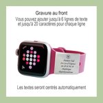 Étiquette d'Alerte Médicale Personnalisée avec Texte Accessoire pour Bracelet de Montre Smartwatch Cadeau de Sport pour Coureur Athlétique Grimpeur