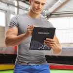 Personalized Wrestling Theme Leather Low Profile Clipboard with Name End of Season Retirement Appreciation Gift for Coach Team Manager