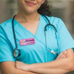 Personalized Cute Tooth Design Dentist Name Badge with Text Birthday Appreciation Gift for Dental Staff