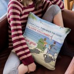 Personifierad Love You Par Beach Holiday Island Scenery Throw Pillow Cover Alla hjärtans dag Present Soffa Dekor