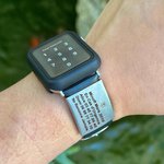 Étiquette d'Alerte Médicale Personnalisée avec Texte Accessoire pour Bracelet de Montre Smartwatch Cadeau de Sport pour Coureur Athlétique Grimpeur