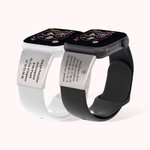 Étiquette d'Alerte Médicale Personnalisée avec Texte Accessoire pour Bracelet de Montre Smartwatch Cadeau de Sport pour Coureur Athlétique Grimpeur